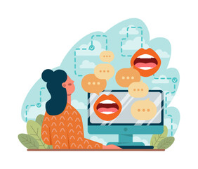 Discrimination and sexism. Bias in society, different people inequality.