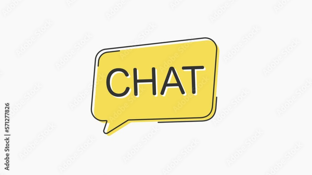 Poster yellow speech bubble icon with text chat isolated on white background. megaphone with speech bubble 