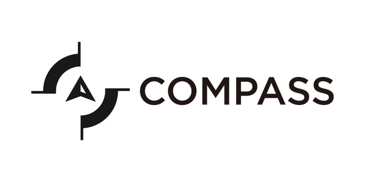 logo design creative compass simple icon vector illustration