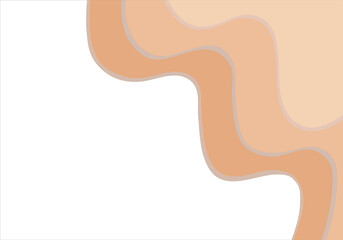  Background template with colorful motion waves of curved stripes of soft golden color. For...