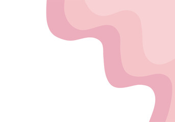 Modern dynamic color tone background pink waves of movement of curved stripes of soft pink and dark red.  Template for wallpaper, cover design, fabric, poster. Vector illustration