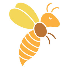 bee insects character illustration