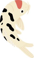 Naklejka premium decoration Koi fish illustration.