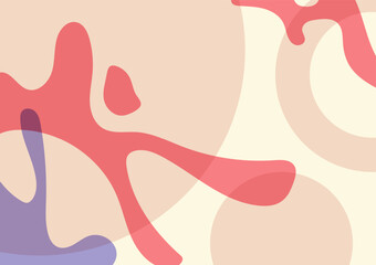 Abstract pastel splash art cream circle background