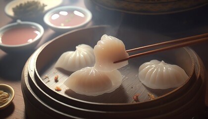 Fototapeta na wymiar Shrimp Dumpling 蝦餃