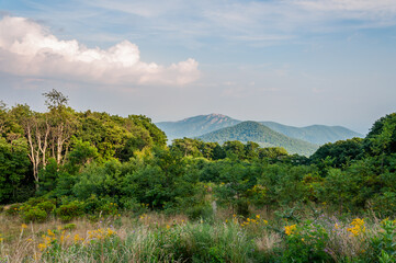 Old Rag Mountain on a Hot Summer Day, Virginia USA, Virginia