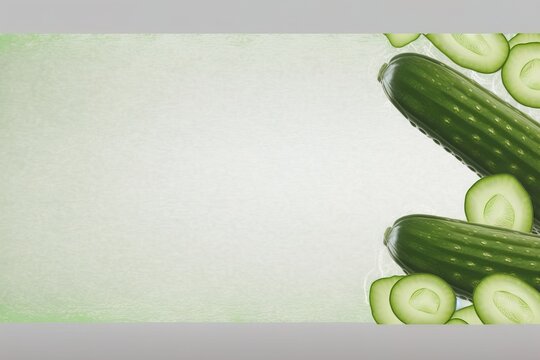 Fresh cucumber for background design pattern