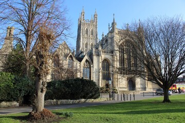 Fototapeta na wymiar Gloucester Cathedral from the west.