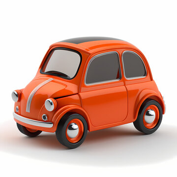 Orange Cute Micro Car - Micro Car Toy