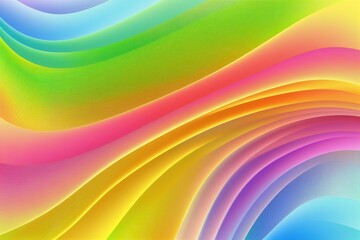 Rainbow Wavy Satin Background, high details, generative ai