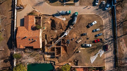 Industrial Construction Concrete Pour