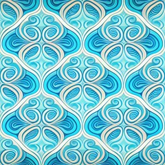 Vibrant and colorful patterns, geometric shapes, 2D, 3D