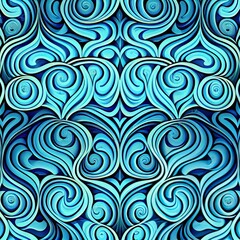 Vibrant and colorful patterns, geometric shapes, 2D, 3D