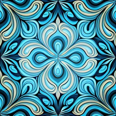 Vibrant and colorful patterns, geometric shapes, 2D, 3D