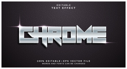 Editable text style effect - Chrome text style theme.