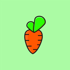 frash carrot illustation cartoon design