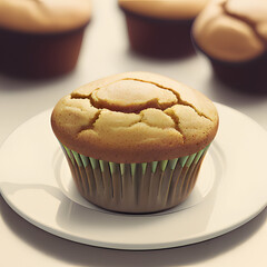 White chocolate chip macadamia cookie illustration | AI Generated