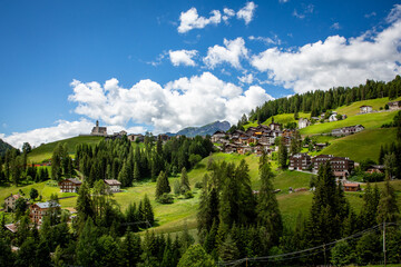 Colle Santa Lucia Curch in Italien Dolomites 