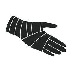 Bandage vector cartoon icon. Vector illustration band on white background. Isolated cartoon illustration icon of bandage .