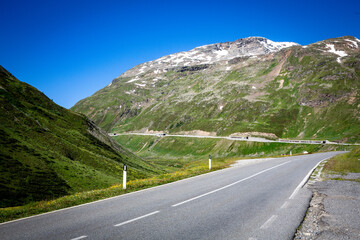 Mountain Road Forcola di Livingo from Livigno Italy to Livigno Pass Itally/Swiss