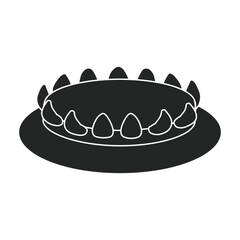 Stove burner vector black icon. Vector illustration burning gas on white background. Isolated black illustration icon of gas stove.
