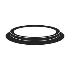 Stove burner vector black icon. Vector illustration burning gas on white background. Isolated black illustration icon of gas stove.