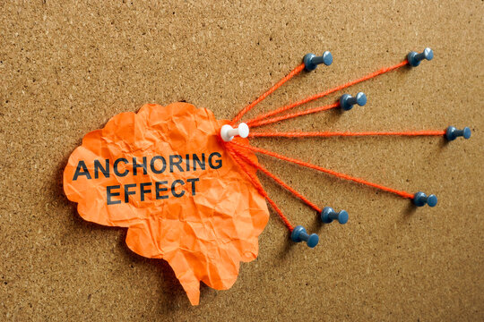 Paper brain with sign anchoring effect and pins.