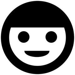 happy girl vector, icon, symbol, logo, clipart, isolated. vector illustration. vector illustration isolated on white background.