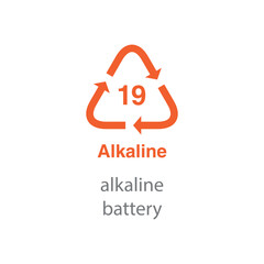 recycle code icon vector template