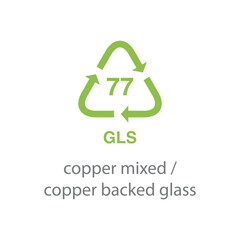 recycle code icon vector template