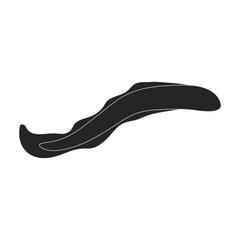 Plankton vector icon.Black vector icon isolated on white background plankton.