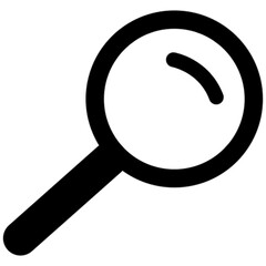 magnifying glass vector, icon, symbol, logo, clipart, isolated. vector illustration. vector illustration isolated on white background.