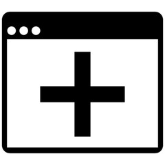 new window vector, icon, symbol, logo, clipart, isolated. vector illustration. vector illustration isolated on white background.