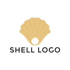 Sea Shell Pearl, Oyster, Seafood, Restaurant Logo Design Template
