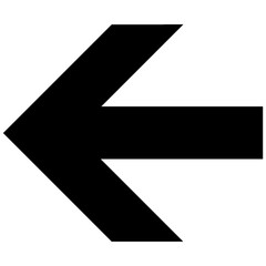 left arrow vector, icon, symbol, logo, clipart, isolated. vector illustration. vector illustration isolated on white background.