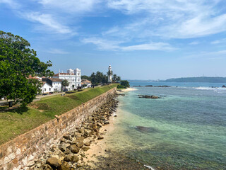 View in Galle, Sri Lanka Lighthouse and Sea 