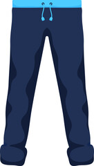 Blue sweat pants,blue pants, sport wear,Fashion of man,Men fashion sport collection isometric vector concepts.