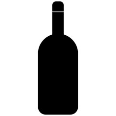 wine bottle vector, icon, symbol, logo, clipart, isolated. vector illustration. vector illustration isolated on white background.