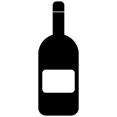 wine bottle vector, icon, symbol, logo, clipart, isolated. vector illustration. vector illustration isolated on white background.