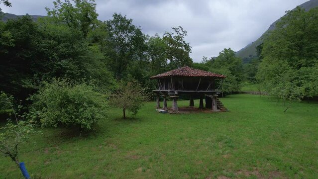 horreo, typical elevated granary of northern Spain