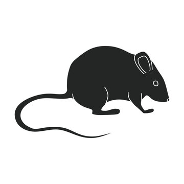 Mouse vector icon.Black vector icon isolated on white background mouse.
