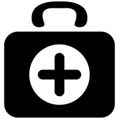 Obraz premium first aid box vector, icon, symbol, logo, clipart, isolated. vector illustration. vector illustration isolated on white background.