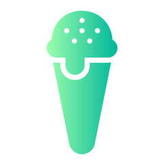 ice cream gradient icon