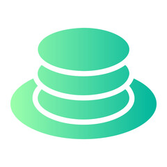 pancakes gradient icon