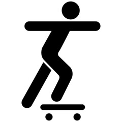 skateboarding vector, icon, symbol, logo, clipart, isolated. vector illustration. vector illustration isolated on white background.
