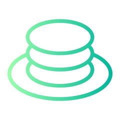 pancakes gradient icon