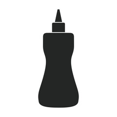 Sauce vector black icon. Vector illustration seasoning on white background. Isolated black illustration icon of sauce.