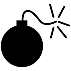 bomb vector icon symbol logo clipart isolated. vector illustration. vector illustration isolated on white background.