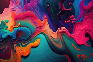 Obraz premium Colorful splash of paint