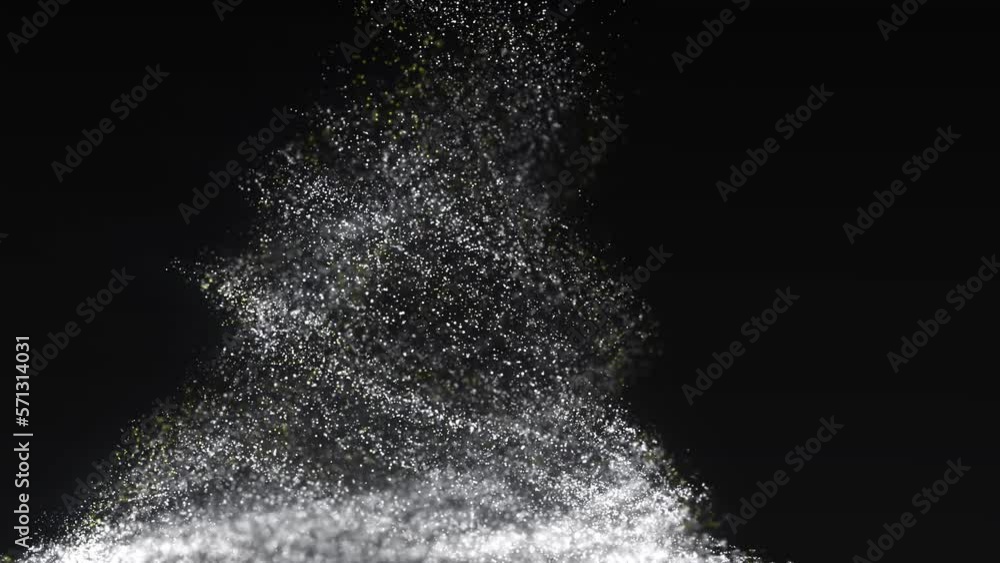 Poster 4k particle tornado, motion background. abstract background with connecting dots. vortex. wave of pa